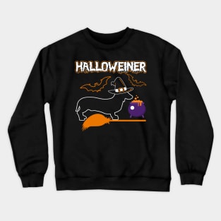 Happy halloweiner halloween costumes wiener dachshund gifts Crewneck Sweatshirt